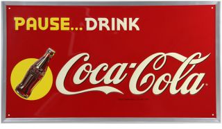 coca cola pause drink limited edition sign give your walls a new look