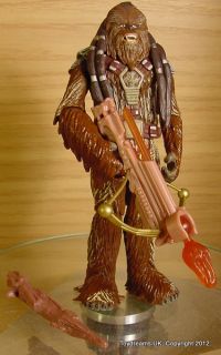 Star Wars Wookie Warrior Tarful Chewbacca Figure with Cross Bow Loose