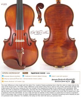 Hellier Strad Violin 1833 Pro Best Model 1 PC Back