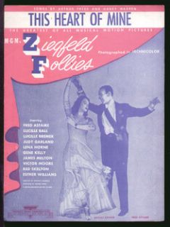 Ziegfeld Follies 1944 This Heart of Mine Fred Astaire Movie Vintage