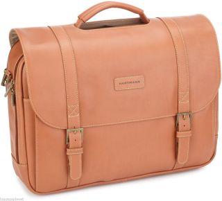 Hartmann Luggage Belting Leather Saddle Bag 17 Laptop Briefbag