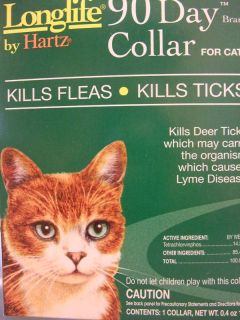 Hartz Longlife 90 Day Cat Flea Tick Collar Guaranteed