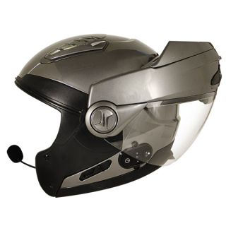 Hawk Bluetooth Transition 2 in 1 Gun Metal Modular Helmet