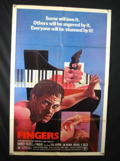 Fingers 1978 One Sheet Harvey Keitel Crime Music Cult Favorite