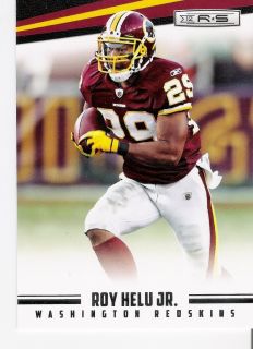 2012 Rookies Stars Roy Helu Jr 147 Washington Redskins