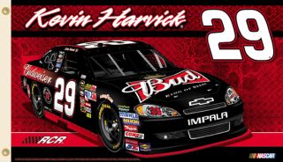 Kevin Harvick Kevin Nation 2012 Budweiser NASCAR 29 3 by 5 Banner Flag