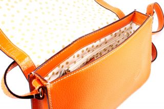 Kate Spade Fynn Wellesley Orange Sherbet Leather Crossbody Handbag