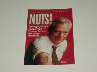 Southwest Airlines Nuts Post Card Herb Kelleher New