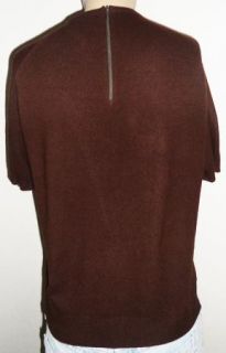 Vtg Hawick of Scotland Brown s s Pullover 100 Pure Cashmere Sweater M