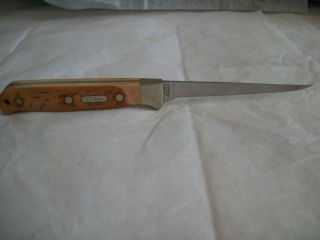 SCHRADE + UNCLE HENRY L.L. BEAN KNIFE USA 168 FILET KNIVE RARE HARD TO