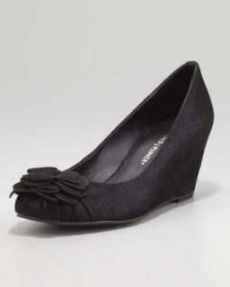 Black Wedge Shoes    Black Wedge Footwear