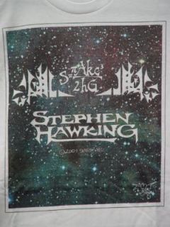 Stephen Hawking Autho T Shirt Radiation Equation Spinning Top Star M