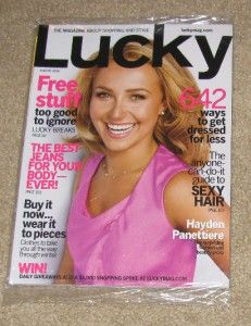 Lucky Magazine Hayden Panettiere Get Dressed for Less Fashion August