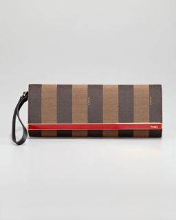 Rush Pequin Striped Pouchette Wristlet Bag