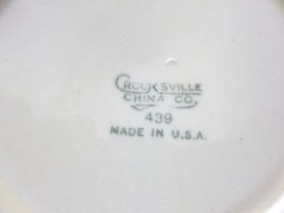 Vtg 1930s Crooksville Chinaco Rimmed Soup Bowl 7 5 Rust Flowers