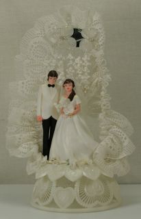 1973 Amidans Specialties Cool Sideburns Groom Brunette Bride Wedding