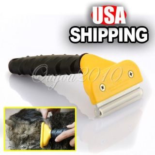  Medium Dog Cat Pet deShedding deShedder Grooming Tool Brush Comb Rakes