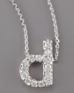 White Gold Letter Necklace  