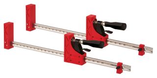 Clamps feature SumoGrip handles for comfort and a Precision Rule