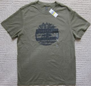  Timberland Dusty Olive T Shirt Men's $24 50