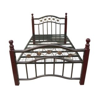 Hazelwood Home Wrough Iron Bed with Legs