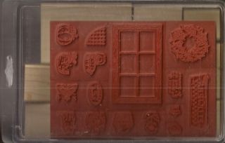 Stampin Up Set of 16 Retired Country Window Cat Pumpkin New Unmounted