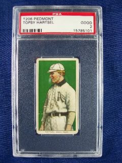 1909 t206 topsy hartsel graded psa 2 click on the link to view our