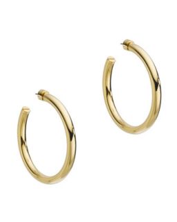 Michael Kors Hoop Earrings, Golden   