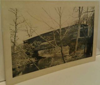 Hiestand Pa. Halls Sheeder Covered Bridge Chester County Real Photo