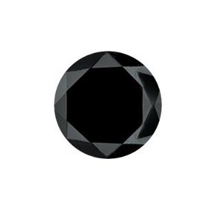 6.80x6.80x5.00 mm 1.71 Cts Loose Black Diamond ( Round