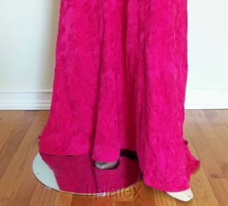 6990 Spectacular Carolina Herrera Ribbon Bow Textured Gown Dress Sz 8