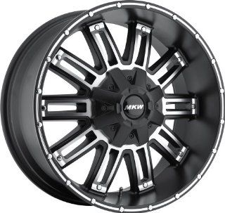 MKW Offroad M80 17 Black Machined Wheel / Rim 8x6.5 with a 10mm Offset