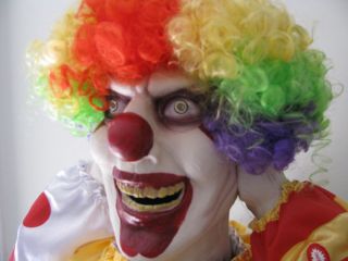 Heads Up Harry Junior Clown Animated Talking Halloween Prop 32 New