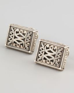 M04GP Konstantino Sterling Silver Filigree Cuff Links