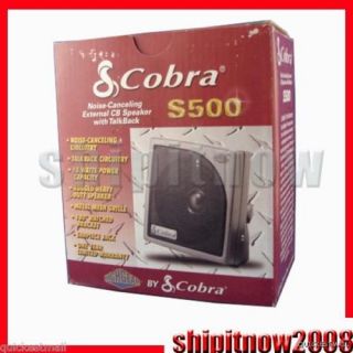 Cobra HG S500 Highgear Noise Canceling External CB Radio Speaker w