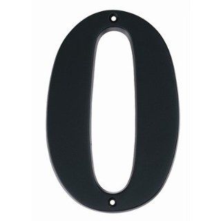  Numbers Finish Matte Black, Number 6, Size 3 Patio, Lawn & Garden