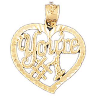 CleverEves 14K Gold Number One Charm 0.9   Gram(s