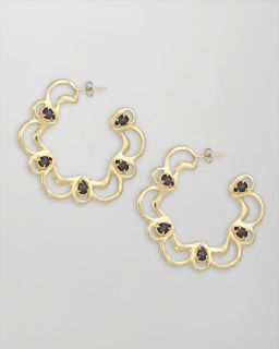 Brass Hoop Earrings    Brass Loop Earrings