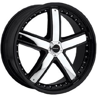 MAAS M28 18x8 Black Wheel / Rim 5x4.5 with a 35mm Offset and a 73.00