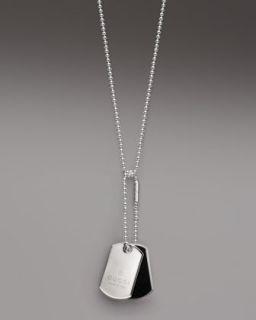 Michael Kors Pave Dog Tag   