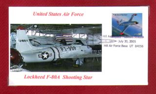  Star Lockheed Aircraft Hill AFB Color Cacheted USAF Cover