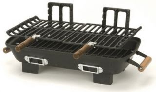  Allen Cast Iron Hibachi 10 by 18 inch Charcoal Grill Quick SHIP
