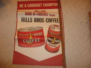 Vintage Hills Brothers Coffee Store Poster with Cans