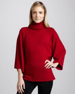 Eileen Fisher Turtleneck Poncho Top   