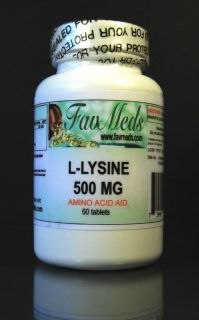 Lysine 500mg blood pressure anxiety High Quality Made in USA 60