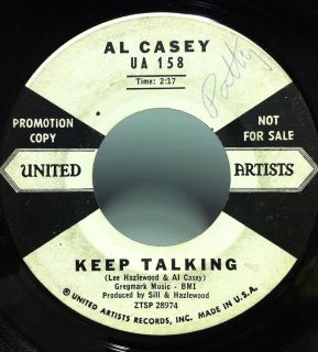 45 AL CASEY keep talking / the stinger 7 VG  WLP UA 158 Vinyl 1959