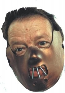 Hannibal Plastic Restraint Mask Halloween Costume Accessory Silence