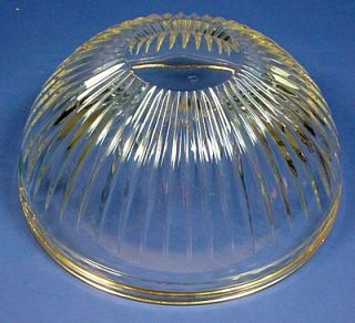 Large Waterford Marquis Hannover Gold Round Crystal Bowl