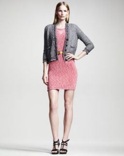 43PA Fendi Knit Cardigan & Metallic Cotton Knit Dress
