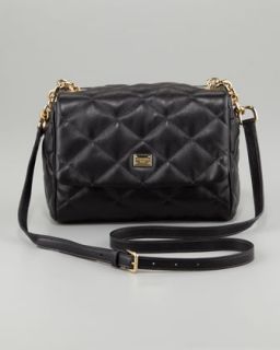 Dolce & Gabbana Miss Kate Quilted Crossbody Bag, Black   